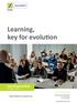 Learning, key for evolution