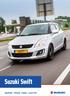 Suzuki Swift Specificaties Uitrusting Prijslijst 1 januari 2017