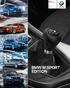 BMW M Sport Edition. BMW maakt rijden geweldig. Prijslijst januari 2015 BMW M SPORT EDITION