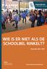 WIE IS ER NIET ALS DE SCHOOLBEL RINKELT? Vlaanderen is onderwijs & vorming. Evaluatie AGODI AGENTSCHAP VOOR ONDERWIJSDIENSTEN