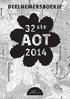 Deelnemersboekje tweeëndertigste Ardennen Oriëntatie Tocht (AOT) 2014, georganiseerd door Scouting OPV-Schoonoord uit Oosterbeek.