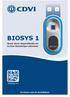 BIOSYS 1. Stand-alone vingerafdruklezer Lecteur biométrique autonome. De keuze van de installateur. cdvigroup.com