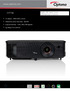 H114. Bright, HD ready home entertainment projector. HD Ready 3400 ANSI Lumens. Exceptional colour accuracy - Rec709