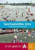 Erkenning als Antwerpse sportvereniging - INFORMATIEBROCHURE