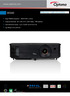 W340. Widescreen, bright and portable. Bright WXGA projector 3400 ANSI Lumens. Easy connectivity - 2x HDMI, MHL USB Power, 10W speaker