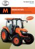 M6060/M7060 KUBOTA DIESEL TRACTOR. M6060: 64 pk M7060: 71 pk