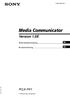 (1) Media Communicator. Version 1.0E. Gebruiksaanwijzing. Bruksanvisning PCLK-PX by Sony Corporation