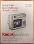 Kodak EasyShare C340 zoom digitale camera Handleiding
