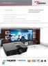HD141X. 'Super-sized home entertainment' Schitterende levendige kleuren 3000 ANSI lumens. Full HD 1080p beeldkwaliteit