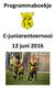 Programmaboekje. C-juniorentoernooi 12 juni 2016