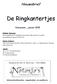 Nieuwsbrief. De Ringkantertjes. Nieuwveen, januari 2015