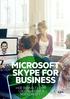 MICROSOFT SKYPE FOR BUSINESS