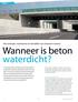 Wanneer is beton waterdicht?