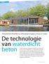 De technologie van waterdicht beton