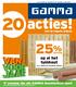 20 acties! op al het tuinhout. 2e paasdag zijn alle GAMMA bouwmarkten open! met de laagste prijzen. korting. m.u.v. Altijd Extra Goedkoop artikelen