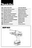 GB Cordless Driver Drill Instruction Manual Perceuse-visseuse sans fil Manuel d instructions Akku-Bohrschrauber Betriebsanleitung