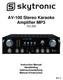 AV-100 Stereo Karaoke Amplifier MP