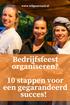 Bedrijfsfeest organiseren? 10 stappen voor een gegarandeerd succes!