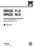 NRGS 11-2 NRGS Gebruiksaanwijzing Niveau-elektrode NRGS 11-2 Niveau-elektrode NRGS 16-2