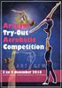 Artgym Try-out Acrobatic Competion. 1. Algemene informatie. 2. Clubcompetitie