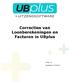 Correcties van Loonberekeningen en Facturen in UBplus