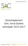 Schoolreglement Sint- Anna Goethe schooljaar
