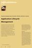 applicatiebeheer Application Lifecycle Management Passende afweging tussen innovatief, effectief, efficiënt en flexibel