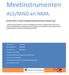 Meetinstrumenten. ALS/MND en NMA. Bachelor Thesis; verantwoordingsdocument/theoretische onderbouwing