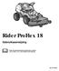 Rider ProFlex 18. Gebruiksaanwijzing