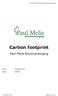 Carbon footprint Paul Melis Boomverzorging. Carbon footprint. Paul Melis Boomverzorging. Datum: 8 augustus Augustus 2016.