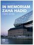 Het nieuwe Havenhuis, Antwerpen IN MEMORIAM ZAHA HADID ( ) GYP-SUM 2016 #07