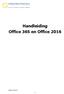 Handleiding Office 365 en Office 2016