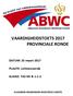 VAARDIGHEIDSTOETS 2017 PROVINCIALE RONDE