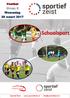 Programmaboekje schoolsporttoernooi Voetbal Schoolsport. Sportief Zeist -  -