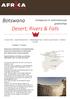 Botswana. Desert, Rivers & Falls. Groepsreis in internationaal gezelschap