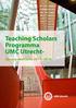 Teaching Scholars Programma UMC Utrecht-