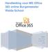 Handleiding voor MS Office 365 online Burgemeester Walda School