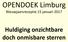 OPENDOEK Limburg. Nieuwjaarsreceptie 15 januari Huldiging onzichtbare doch onmisbare sterren