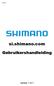 si.shimano.com Gebruikershandleiding