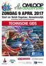ZONDAG 9 APRIL Start en finish Vogelaer, Honselersdijk Permanence; Quintus Sporthal Kwintsheul TECHNISCHE GIDS