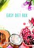 Elke Easy Diet Box bevat in totaal 28 superfood producten, 4 per dag