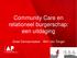 Community Care en relationeel burgerschap: een uitdaging. Greet Demesmaeker - Wim Van Tongel