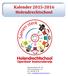 Kalender Holendrechtschool