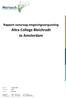 Rapport aanvraag omgevingsvergunning Altra College Bleichrodt te Amsterdam