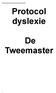 Protocol dyslexie De Tweemaster