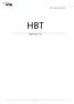 HBT versie 13, januari 2013) HBT. Uitgave januari