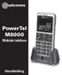 PowerTel M8000. Mobiele telefoon. Handleiding