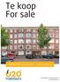 Te koop For sale. AMSTERDAM Kinderdijkstraat 62HS. asking price k.k