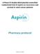 A Phase III double-blind placebo-controlled randomized trial of aspirin on recurrence and survival in colon cancer patients.