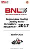 Belgian New Leading Karting Series TECHNISCH REGLEMENT 2017 Senior Max